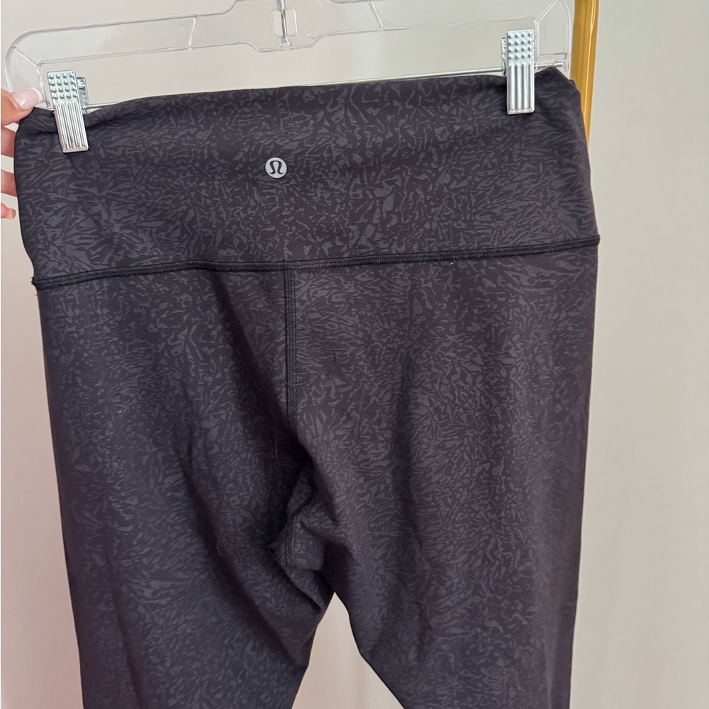 Lululemon Athletica Black Patterned Align Leggings